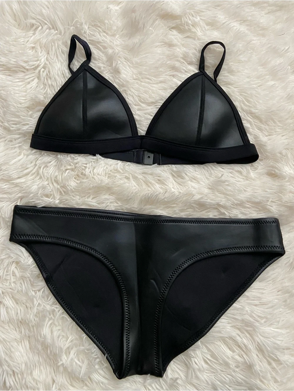triangl swimwear Black Triangle Bikini Set